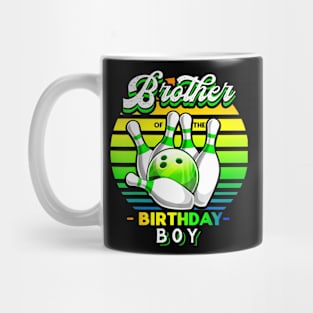 Brother Of The Birthday Boy Matching Family Bowling Birthday Mug